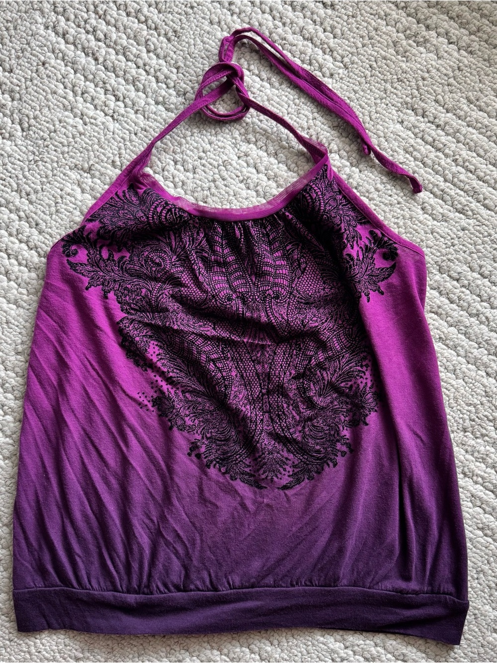 Express Purple Ombre Halter